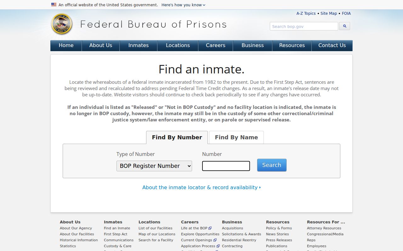 Federal inmate locator for Benton County arrest history research