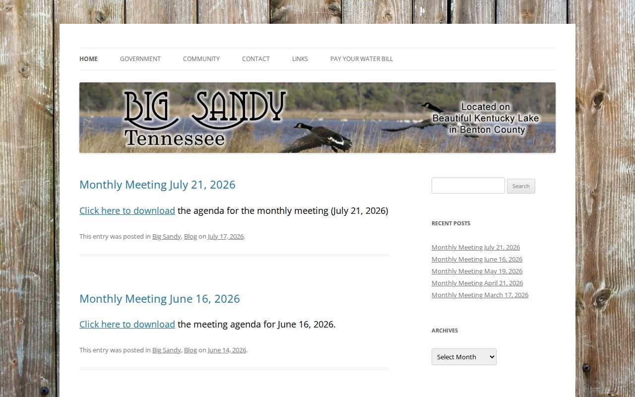 Big Sandy criminal history official town government homepage