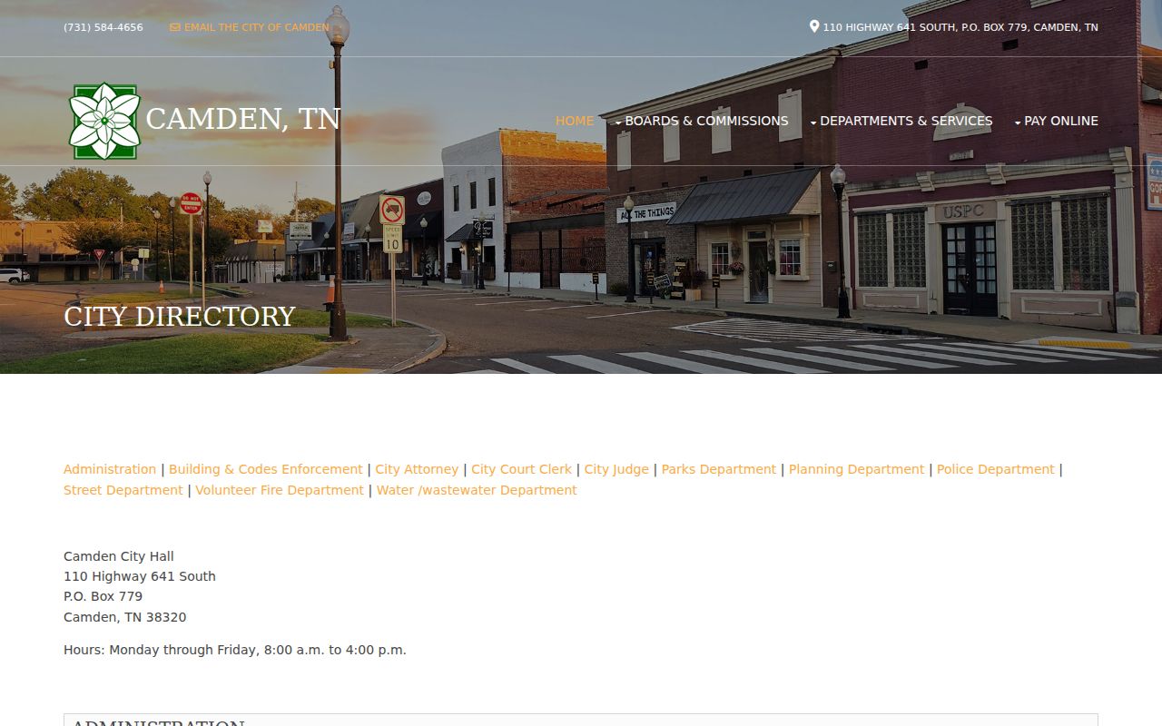 Camden criminal history city court and police directory